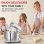 Batidora Planetaria BioloMix BM601 1200W 6L 6 Velocidades + Pulse Plata