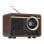 Radio Audizio Ovaro 20 W Bluetooth DAB+ FM USB AUX madera oscura