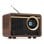 Radio Audizio Ovaro 20 W DAB+ FM Bluetooth USB AUX doble alarma madera clara