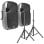 Conjunto de altavoces activos Vonyx SPJ-1500A 1600 W con soportes