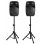 Sistema de sonido Vonyx VPS122A 800 W Bluetooth/USB con micrófono y trípodes