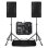 Sistema PA Vonyx VSA12P + VMA106 Bluetooth USB y micrófonos UHF