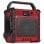 Radio de obra Audizio Jobsite XL 200 W Bluetooth 5.0 DAB+ FM AUX Roja