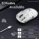 Rato gaming Attack Shark X3 sem fios 3 modos 26000 DPI branco 49 g