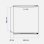 Minibar Universal Blue EIBSEE 4060W 48 L 41 dB Puerta Reversible Blanco