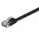 Câble réseau Goobay 95381 Cat 6 U/UTP plat 10 m RJ-45 noir