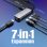 Hub j5create JCD3002 USB-C 7-in-1 4K 60 Hz 100 W Aluminium Grau