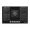 Placa de gas IsEasy MGBG-775S2 5 fuegos vidrio negro empotrable 77 x 51 cm