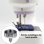 Machine a coudre Generique Debutants 12 Points Kit 42 Accessoires Violet