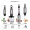 Mixeur plongeant Nobrand Inox 6 vitesses 0,8 L Noir