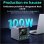 Station de charge Nobrand 140 W 8 ports + 15 W sans fil – ecran 2,8 pouces