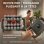 Pistolet de massage Nobrand 24 tetes, 4 bras, LCD, lumiere rouge