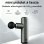 Pistolet de massage mini Nobrand 4 têtes 45 W 2000 mAh USB-C Noir