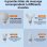 Pistolet de massage Nobrand Mini Brushless 6 vitesses 4000 mAh USB-C Blanc