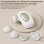 Pistolet de massage mini Nobrand 4 vitesses 5 embouts USB-C Blanc