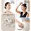 Pistolet de massage mini Nobrand 4 vitesses 5 embouts USB-C Blanc