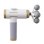 Pistolet de massage Nobrand Mini Pro 99 vitesses LCD USB-C Blanc