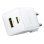 Cargador de pared Baseus Palm 20 W USB-C + USB-A Carga Rápida Blanco