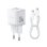 Cargador de pared Baseus Palm 20 W USB-C + USB-A Carga Rápida Blanco