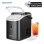 Máquina Para Fabricar Hielo Euhomy 15 kg/24h Granulado Negra