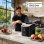 Máquina Para Fabricar Hielo Euhomy 15 kg/24h Granulado Negra