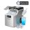 Máquina Para Fabricar Hielo Euhomy 20 kg/24 h Cubitos Cuadrados Autolimpieza Plata