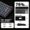Tastatur AULA F75 Pro Gaming mechanisch 75% kabellos RGB Hot-Swap Reaper