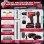 Taladro Atornillador Rivlox 21 V con 2 Baterías 2,0 Ah y Kit de 39 Accesorios
