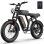 Bicicleta eléctrica URLIFE 500 W 48 V 15,6 Ah 20 x 4 pulgadas