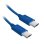 Cable USB-C SBS TECABLETISSUETCCB 1,5 m Bleu
