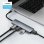 Hub Ekon 4 porte 480 Mbit/s ECITHUB320USBIN metallico