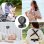 Tragbarer Momcozy Ventilator 8000 mAh, 4 Stufen und flexibles Stativ