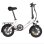 Bicicleta eléctrica Bodywel T16 Pro plegable 250 W 14" con portaequipajes