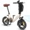 Bicicleta eléctrica Bodywel T16 Pro plegable 250 W 360 Wh 14" beige