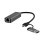 Adaptador TnB TCRJ45C RJ45 USB 2.0 y USB tipo C negro y gris
