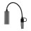 Adaptador TnB TCRJ45C RJ45 USB 2.0 y USB tipo C negro y gris