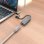 Adaptador Aisens USB-A/USB-C a Ethernet Gigabit 1000 Mbps 15 cm gris