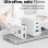 GaN Ladegerät 30W Tech One Tech USB-C USB-A mit weißem Kabel