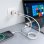 Cargador Aisens GaN 20W USB-C PD3.0 USB-A QC3.0 con cable 1m