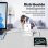 Carregador de parede GaN 45W USB-C USB-A Tech One Tech branco