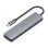 Dock USB-C AISENS 6 en 1 HDMI 4K 4xUSB-A PD 100W Gris 15 cm