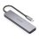 Dock USB-C AISENS 6 en 1 HDMI 4K 4xUSB-A PD 100W Gris 15 cm