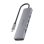 Dock USB-C AISENS 6 en 1 HDMI 4K 4xUSB-A PD 100W Gris 15 cm