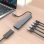 Dock USB-C AISENS 6 en 1 HDMI 4K 4xUSB-A PD 100W Gris 15 cm