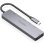 Dock USB-C AISENS 6 en 1 HDMI 4K 4xUSB-A PD 100W Gris 15 cm