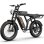 Bicicleta Eléctrica URLIFE T9 Neumáticos 20" Suspensión Total 100 km