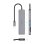 Dock USB-C Aisens ASUC-7P048-GR 7 en 1 HDMI 4K 100 W