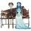 Figuras SD Toys La Novia Cadáver Victor Emily Zero Resina Pintadas a Mano