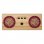 YZSY Tambor Altavoz Bluetooth Natural Bamboo Spring