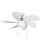 Ventilatore da Soffitto con Luce Orbegozo CP 15076 B 50W 80cm 3 Velocità Ultra Silenzioso Funzione Inverno